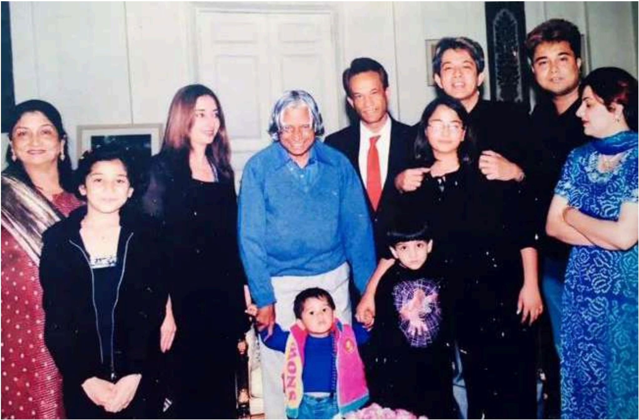 The Habib family with Dr. APJ Abdul Kalam at the Presidential Palace