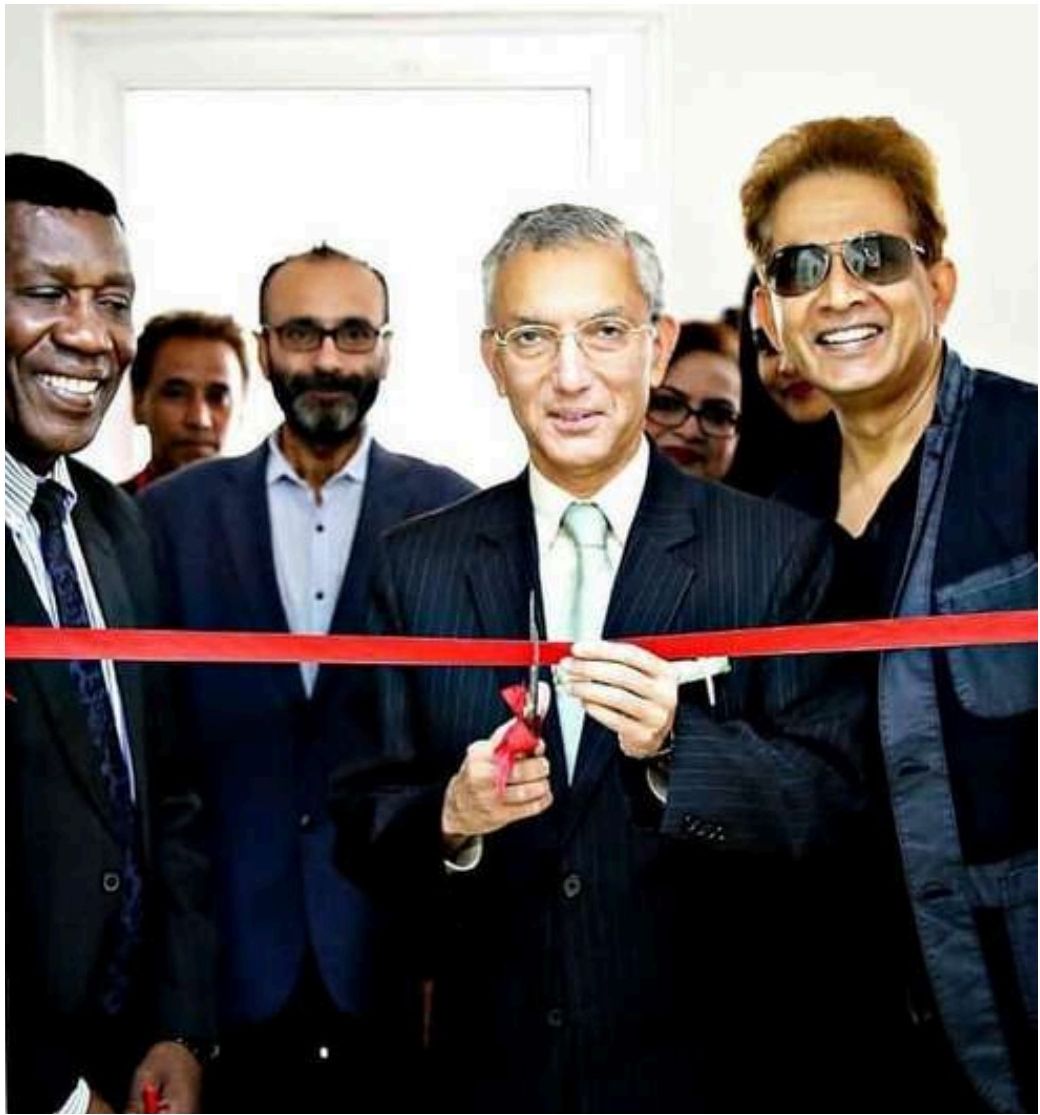 Inauguration of the Jawed Habib salon in Nairobi, Kenya