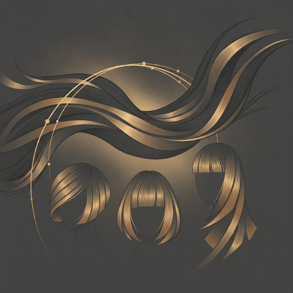 Editorial illustration of 2026 hair colour and style trends at The Jawed Habib, Bagalur