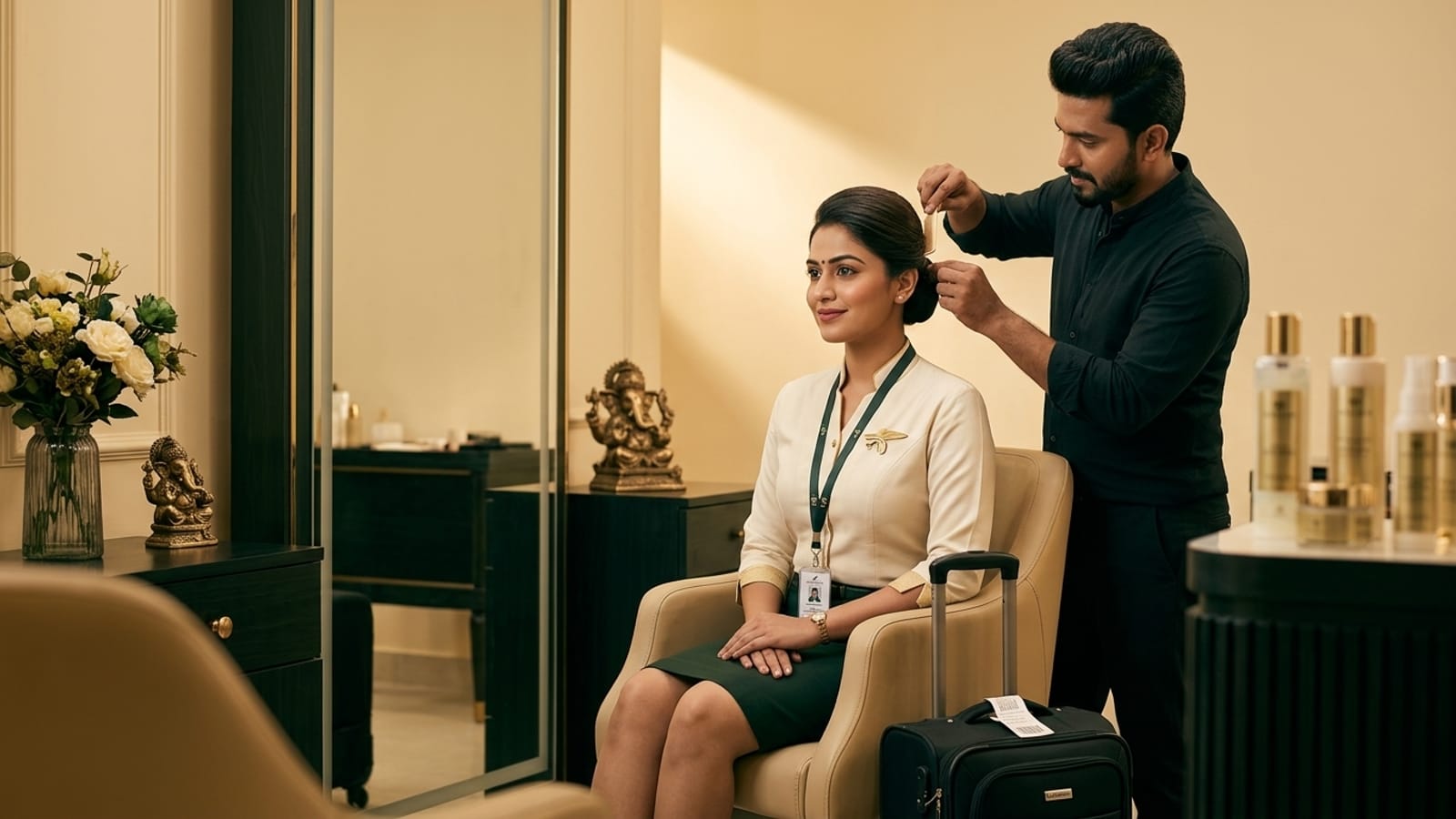 Hair & Beauty Routine for Airport Staff — Shift-Proof Grooming Near BLR