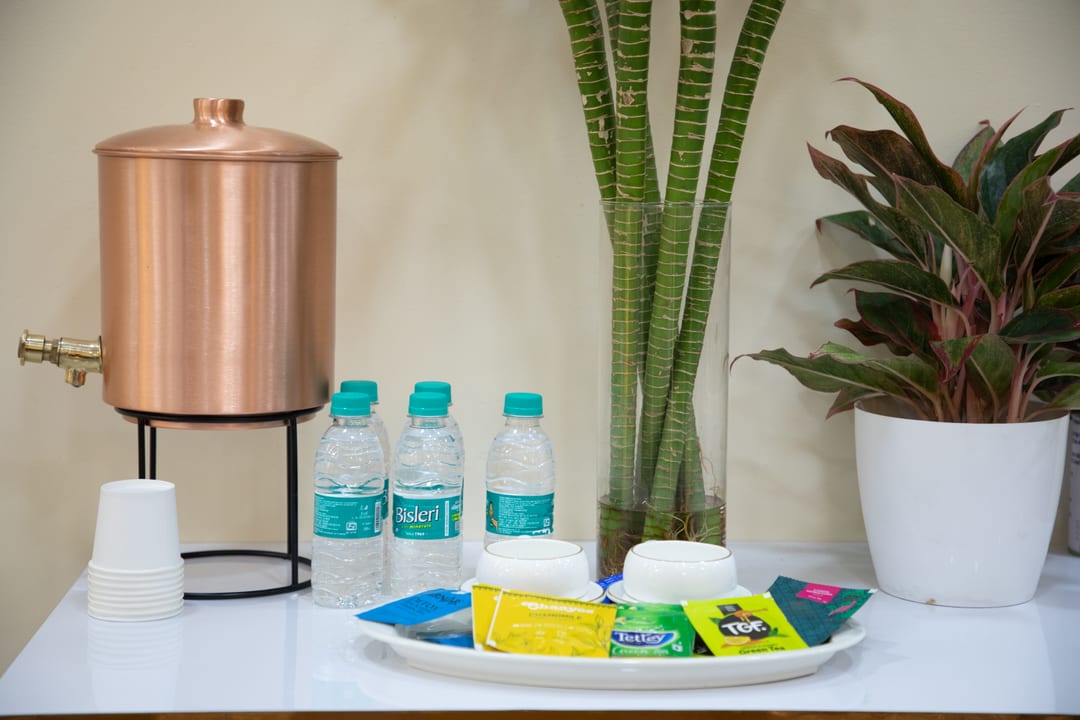 Salon Interior · Complimentary water and tea service at The Jawed Habib, Reva Circle