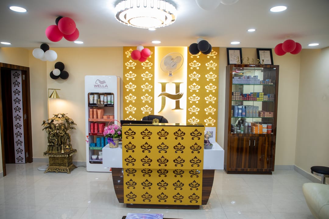 Salon Interior · A quiet prayer corner at The Jawed Habib, Reva Circle