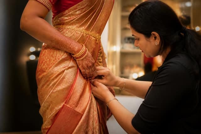 Bridal Saree Draping