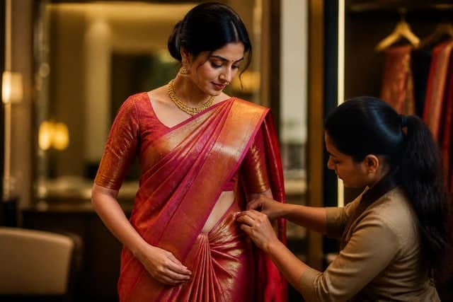 Regular Saree Draping