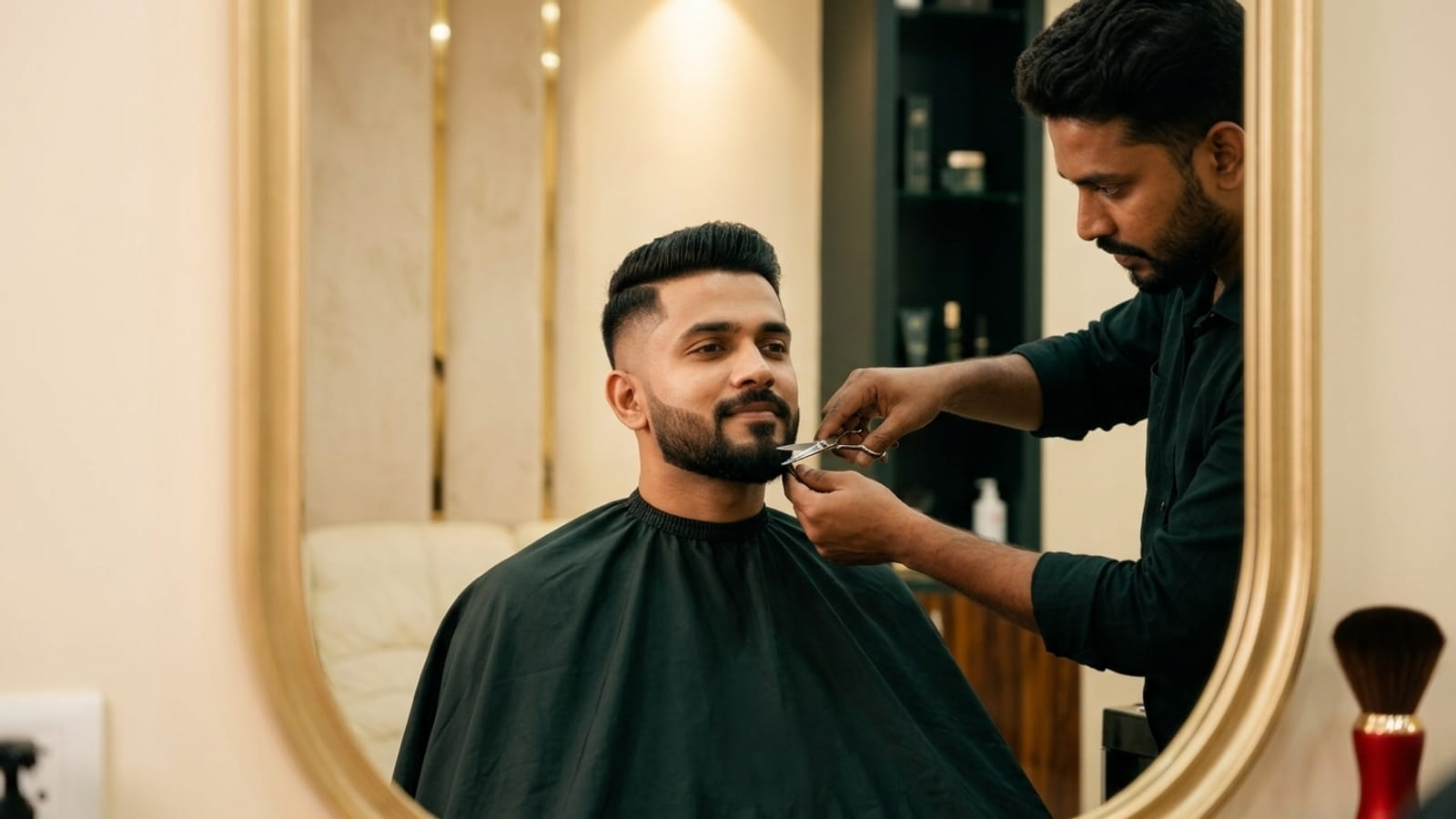 Complete men's grooming session at The Jawed Habib salon, Bagalur