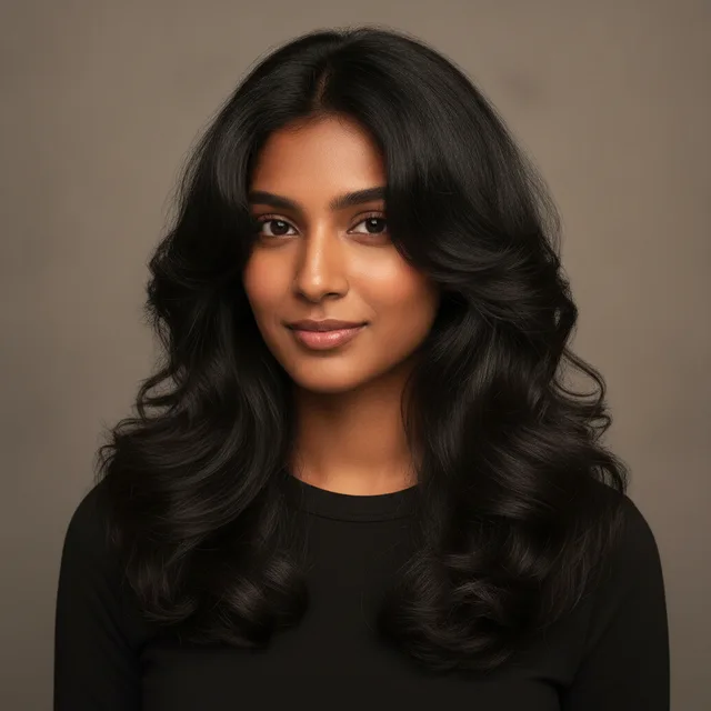 Butterfly Layers haircut for women — AI virtual hairstyle try-on at The Jawed Habib salon, Bagalur, Bengaluru