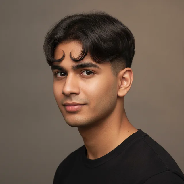 Korean Comma Hair haircut for men — AI virtual hairstyle try-on at The Jawed Habib salon, Bagalur, Bengaluru