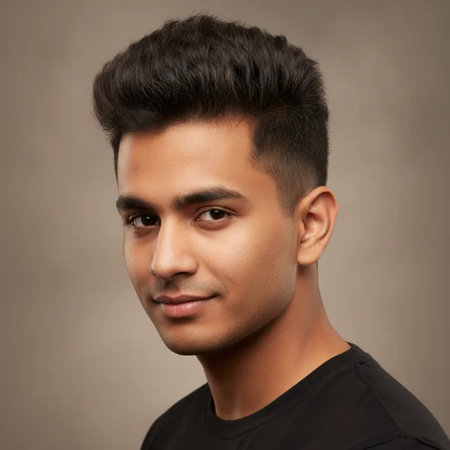Faux Hawk haircut for men — AI virtual hairstyle try-on at The Jawed Habib salon, Bagalur, Bengaluru