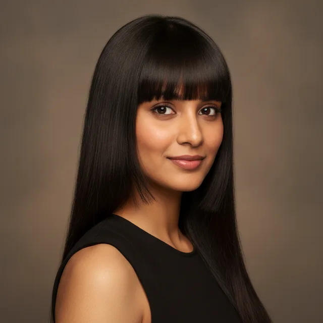 Hime Cut haircut for women — AI virtual hairstyle try-on at The Jawed Habib salon, Bagalur, Bengaluru
