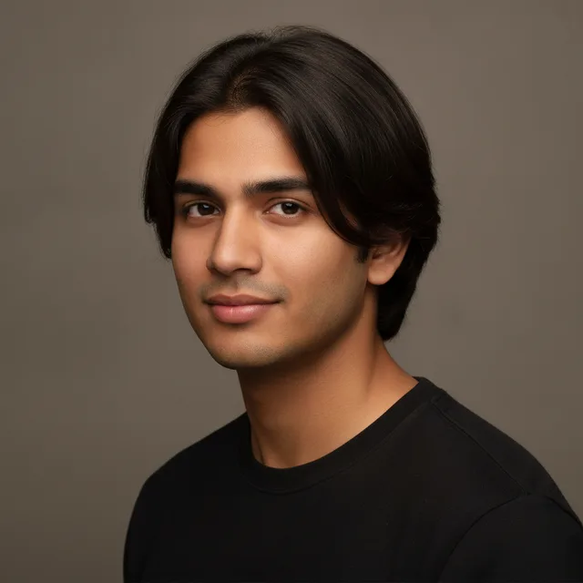 Curtain Middle Part haircut for men — AI virtual hairstyle try-on at The Jawed Habib salon, Bagalur, Bengaluru