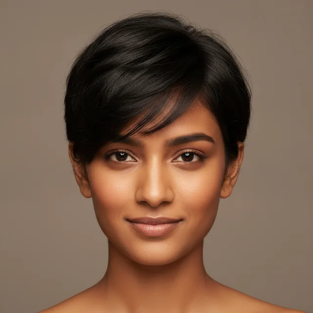 Pixie Cut haircut for women — AI virtual hairstyle try-on at The Jawed Habib salon, Bagalur, Bengaluru