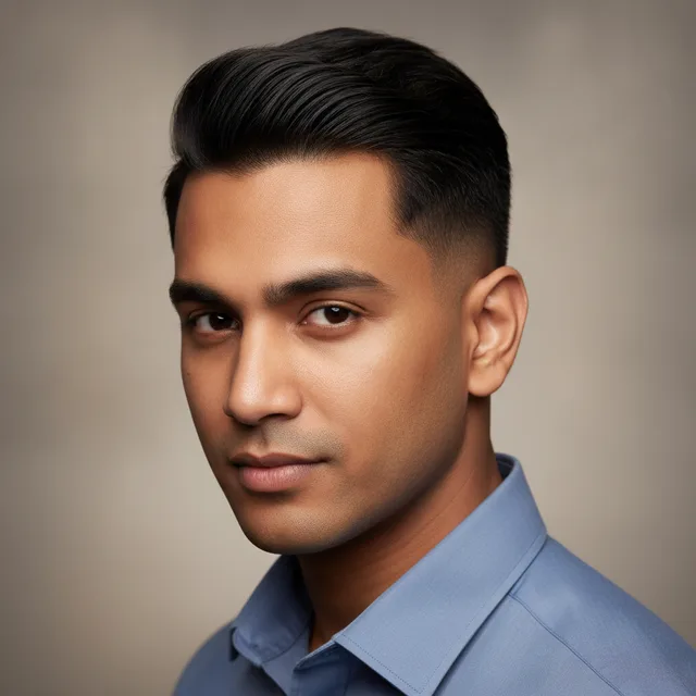 Side Part Gentleman's Cut haircut for men — AI virtual hairstyle try-on at The Jawed Habib salon, Bagalur, Bengaluru