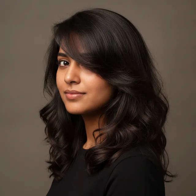 Side-Swept Bangs haircut for women — AI virtual hairstyle try-on at The Jawed Habib salon, Bagalur, Bengaluru