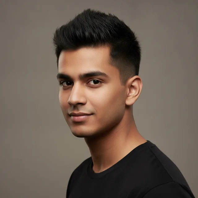 Short Spikes haircut for men — AI virtual hairstyle try-on at The Jawed Habib salon, Bagalur, Bengaluru