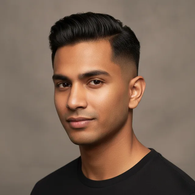 Undercut haircut for men — AI virtual hairstyle try-on at The Jawed Habib salon, Bagalur, Bengaluru
