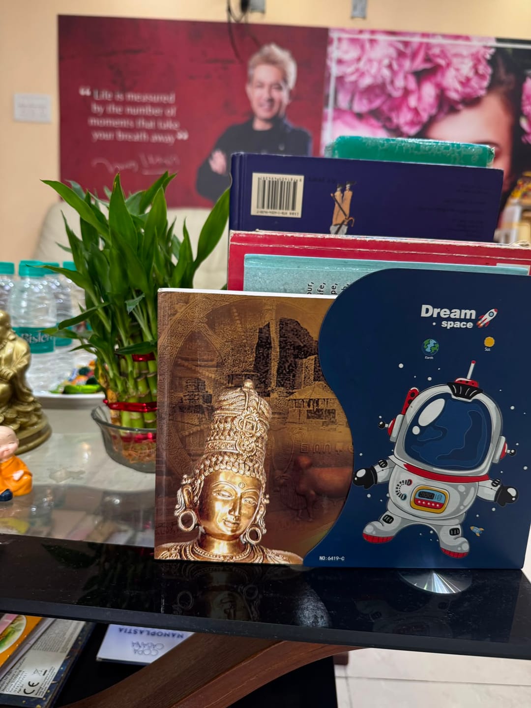 Kids' book corner at The Jawed Habib, Reva Circle
