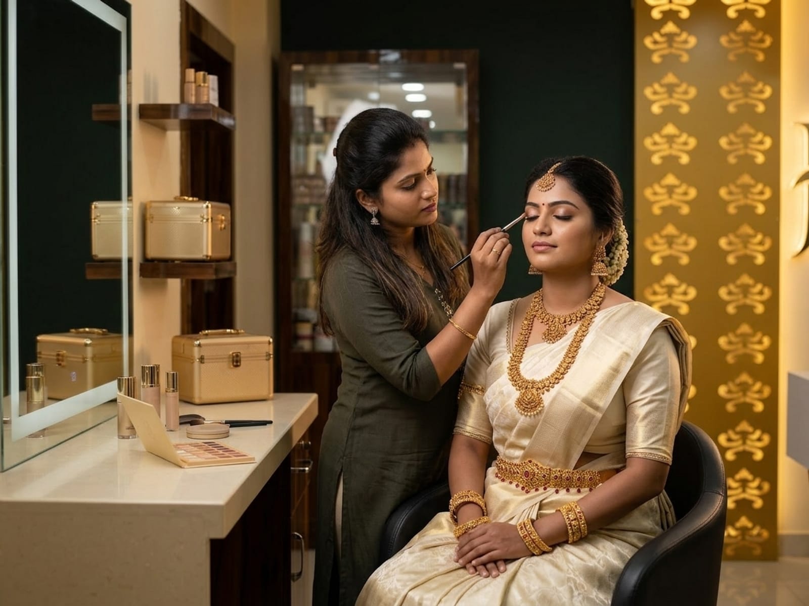 Classic bridal makeup